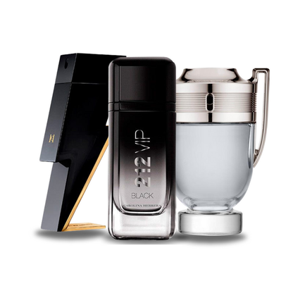 Pachet de 3 parfumuri - Bad Boy, 212 Black, Invictus