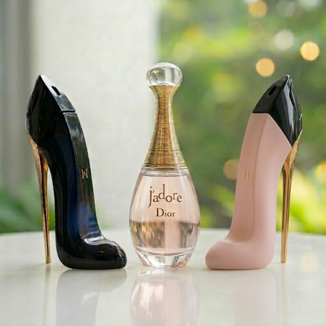 Pachet de 3 parfumuri - Good Girl, J'adore, Good Girl Blush